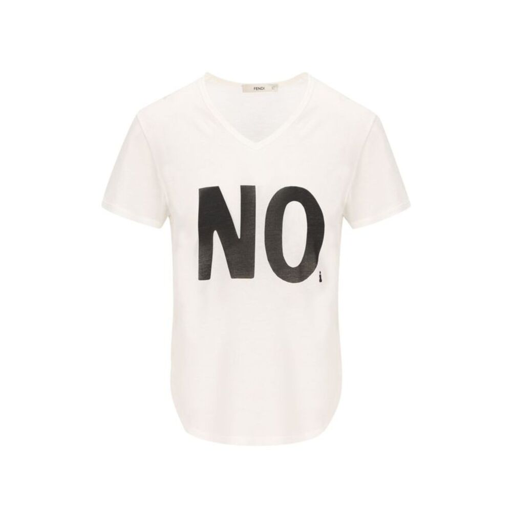 Fendi Women No Print Cotton T-Shirt